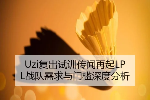 Uzi复出试训传闻再起LPL战队需求与门槛深度分析